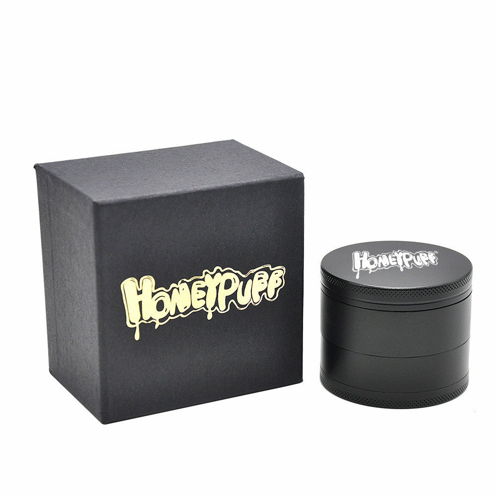 HoneyPuff Deluxe Grinder aus Aluminium mit Geschenkbox