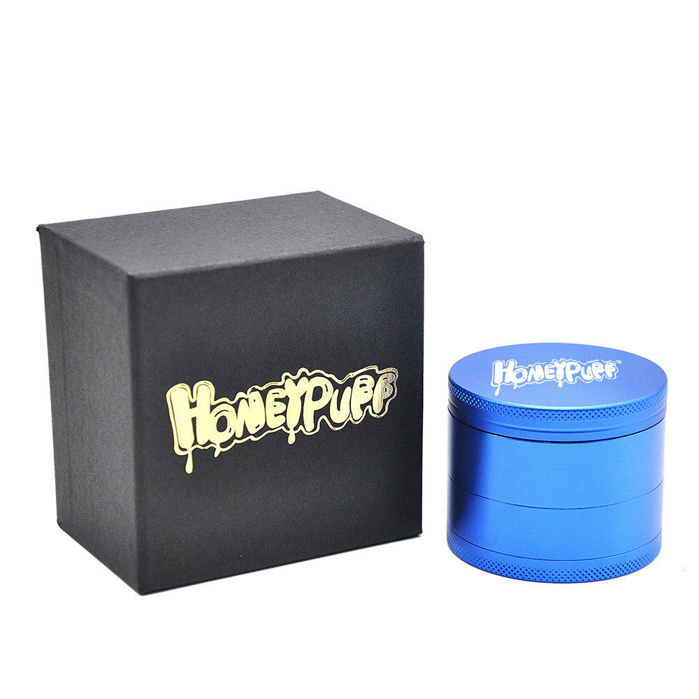 HoneyPuff Deluxe Grinder aus Aluminium mit Geschenkbox