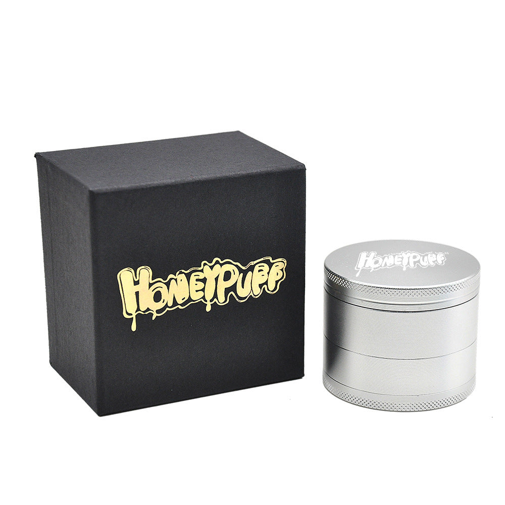 HoneyPuff Deluxe Grinder aus Aluminium mit Geschenkbox