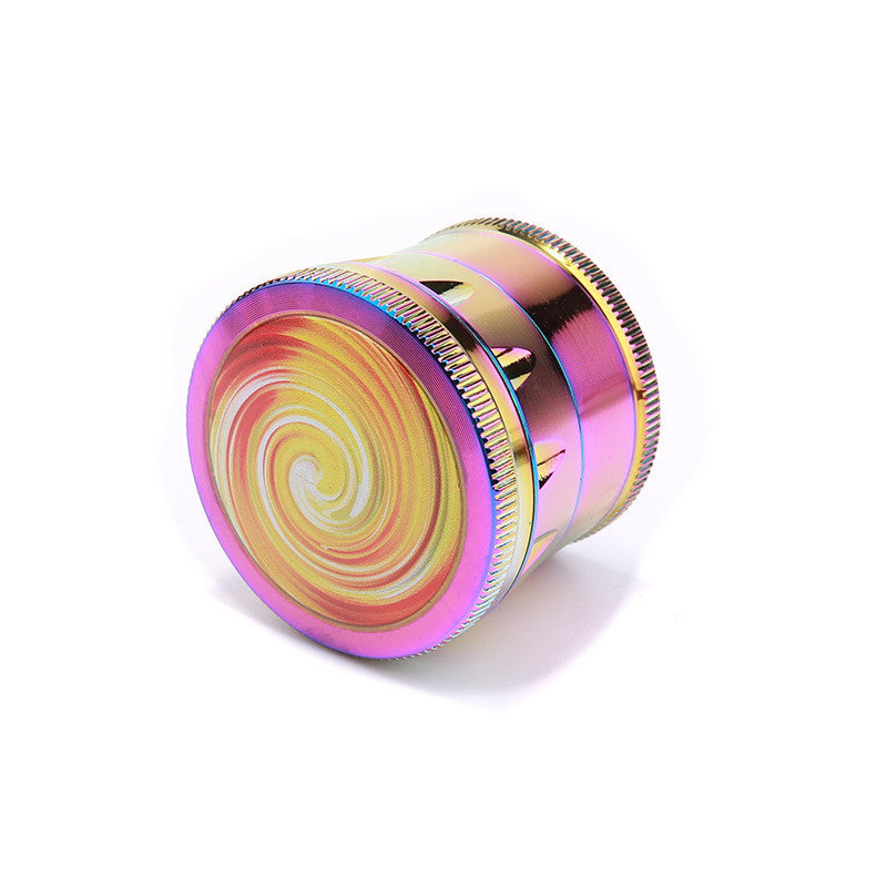 Grinder trommelförmig mit abstrakten Mustern