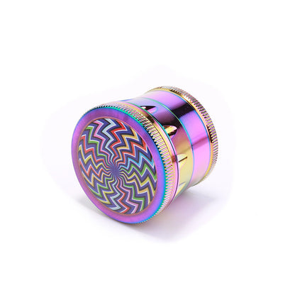 Grinder trommelförmig mit abstrakten Mustern