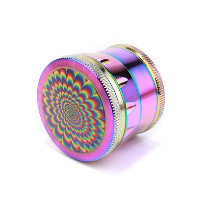 Grinder trommelförmig mit abstrakten Mustern